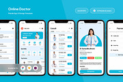 HealthySpot - Online Doctor App UI, an App Template by trabaskriya (Thumbnail 1 of 5)