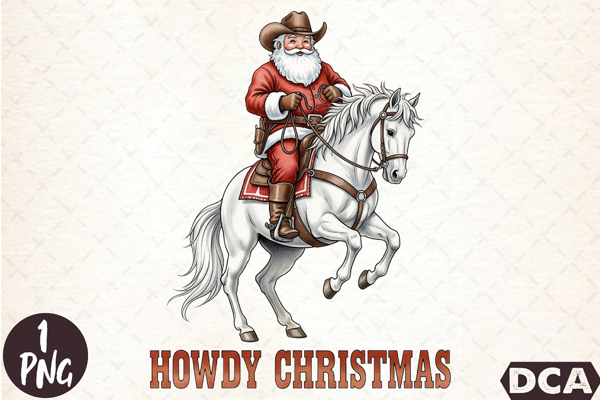 Western Christmas Png, Country Chris, an Illustration by DreamCafeArt (Photo 1 of 7)