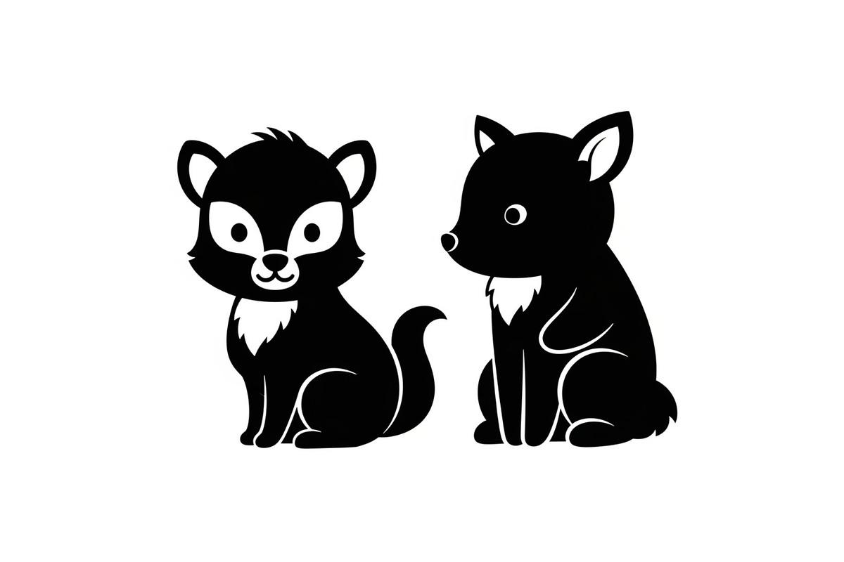Cute Forest Animal Silhouette Bundle, an Illustration by Creativeshirt (Photo 22 of 54)