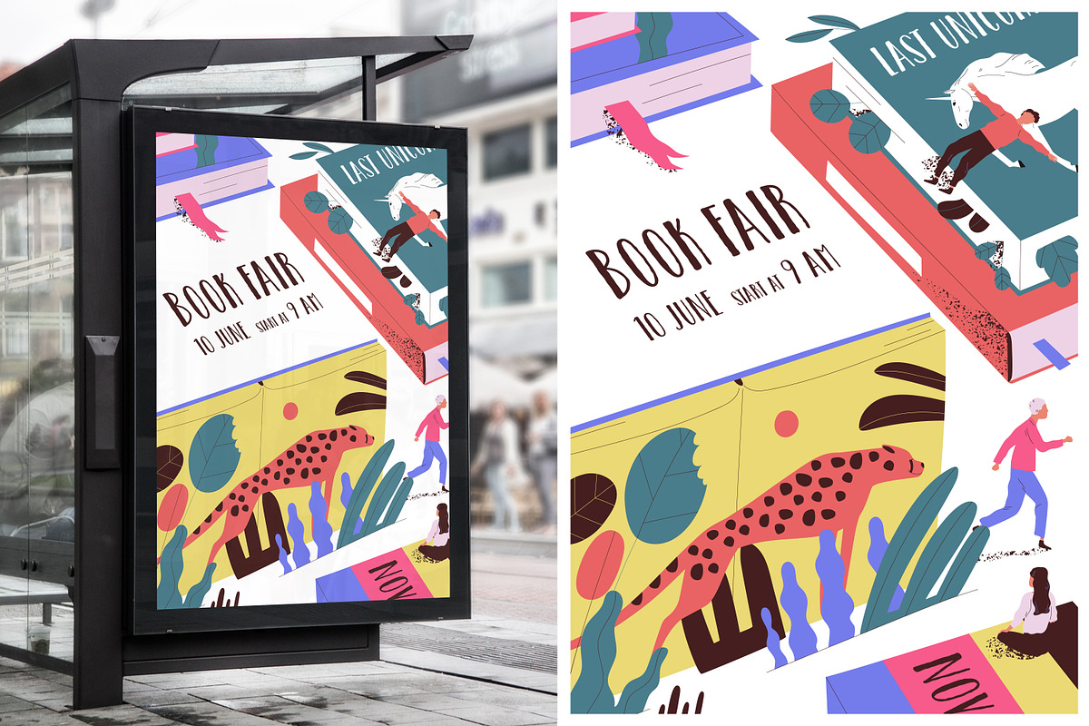Book fair poster, an Education Illustration by Good Studio (Photo 2 of 3)