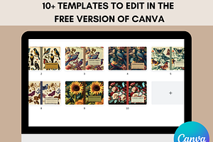 Editable KDP Covers Canva Templates