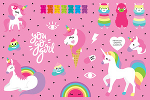 Unicorn Power - Cute Characters