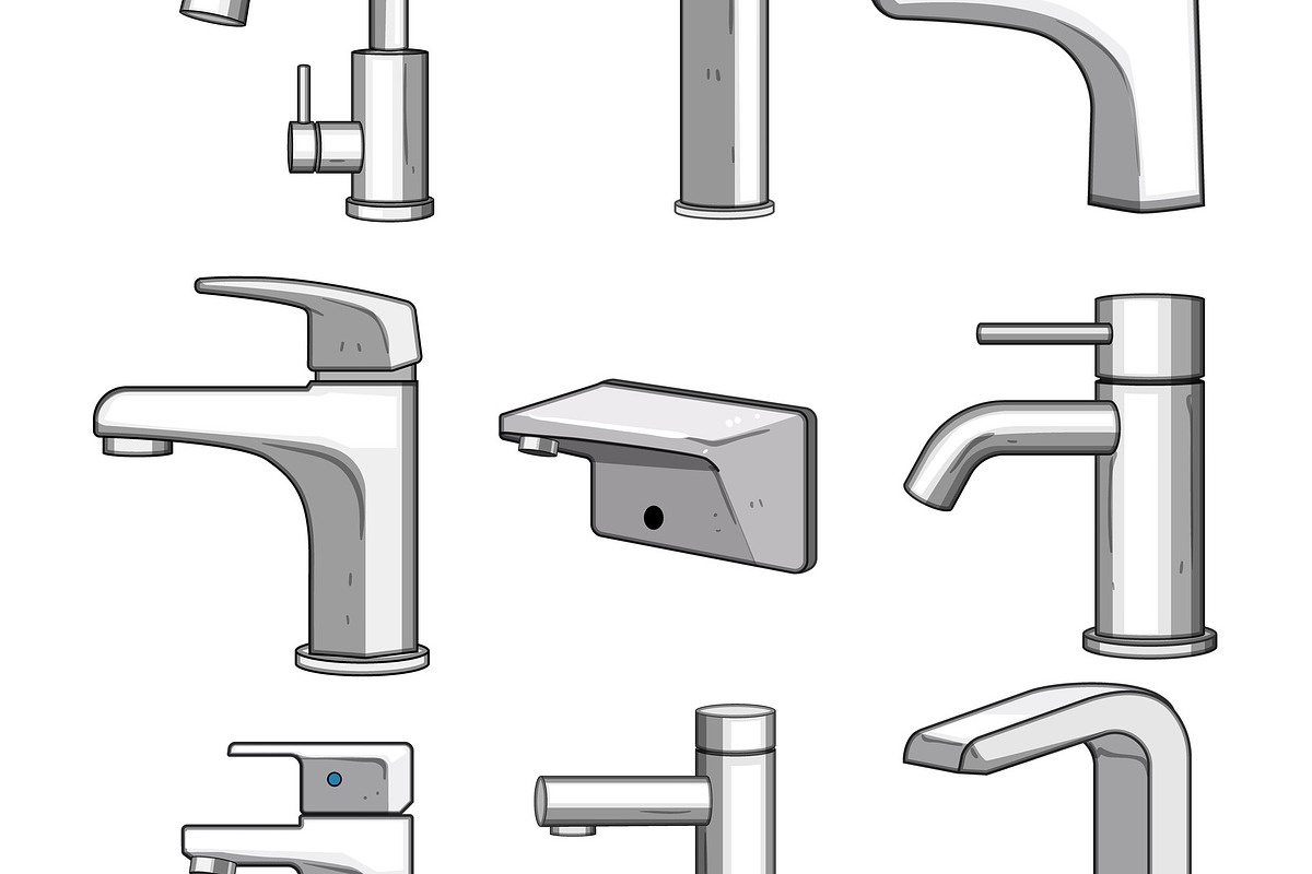 Collection of modern faucets, an Object Graphic by pikepicture (Photo 3 of 3)