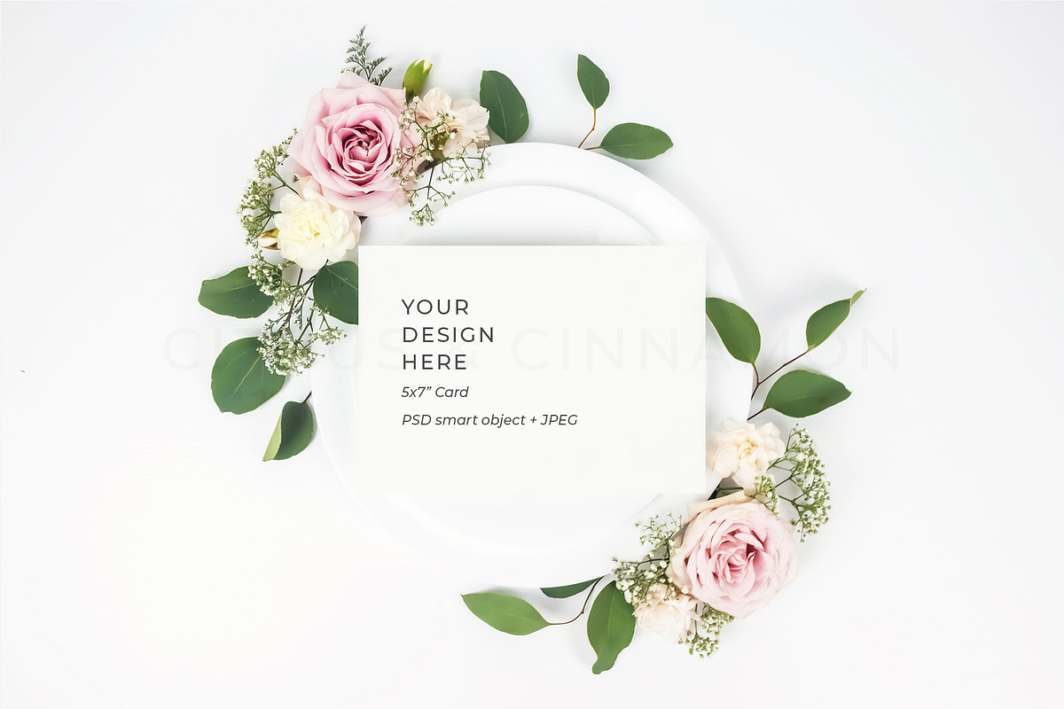 Wedding Menu Mock Up 0576, a Print Template by Citrus and Cinnamon