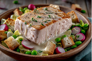 A bowl containing a spring salad of, a Food & Drink Photo by ZinetroN