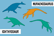 Dinosaur Vector Pack, an Illustration by Cristina Glynn (Thumbnail 3 of 6)