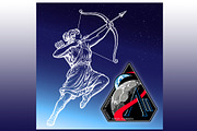 Artemis II moon mission patch, an Education Illustration by frizio (Thumbnail 1 of 4)