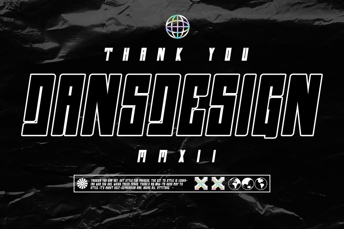 CYBERNETIC futuristic Y2k Cyberpunk, a Sans Serif Font by dansdesign (Photo 6 of 6)