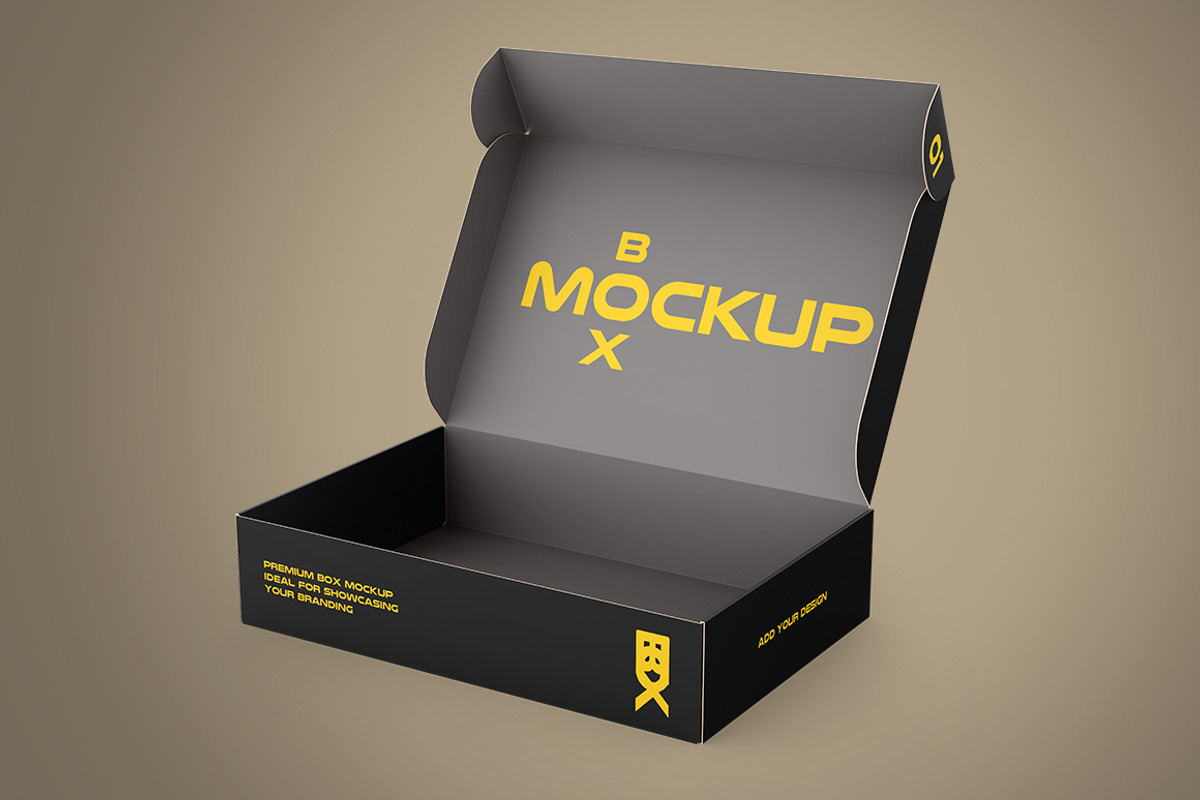 Box Mockup Set - 9x6x2 in, a Packaging Mockup by VadimPetrov (Photo 3 of 12)