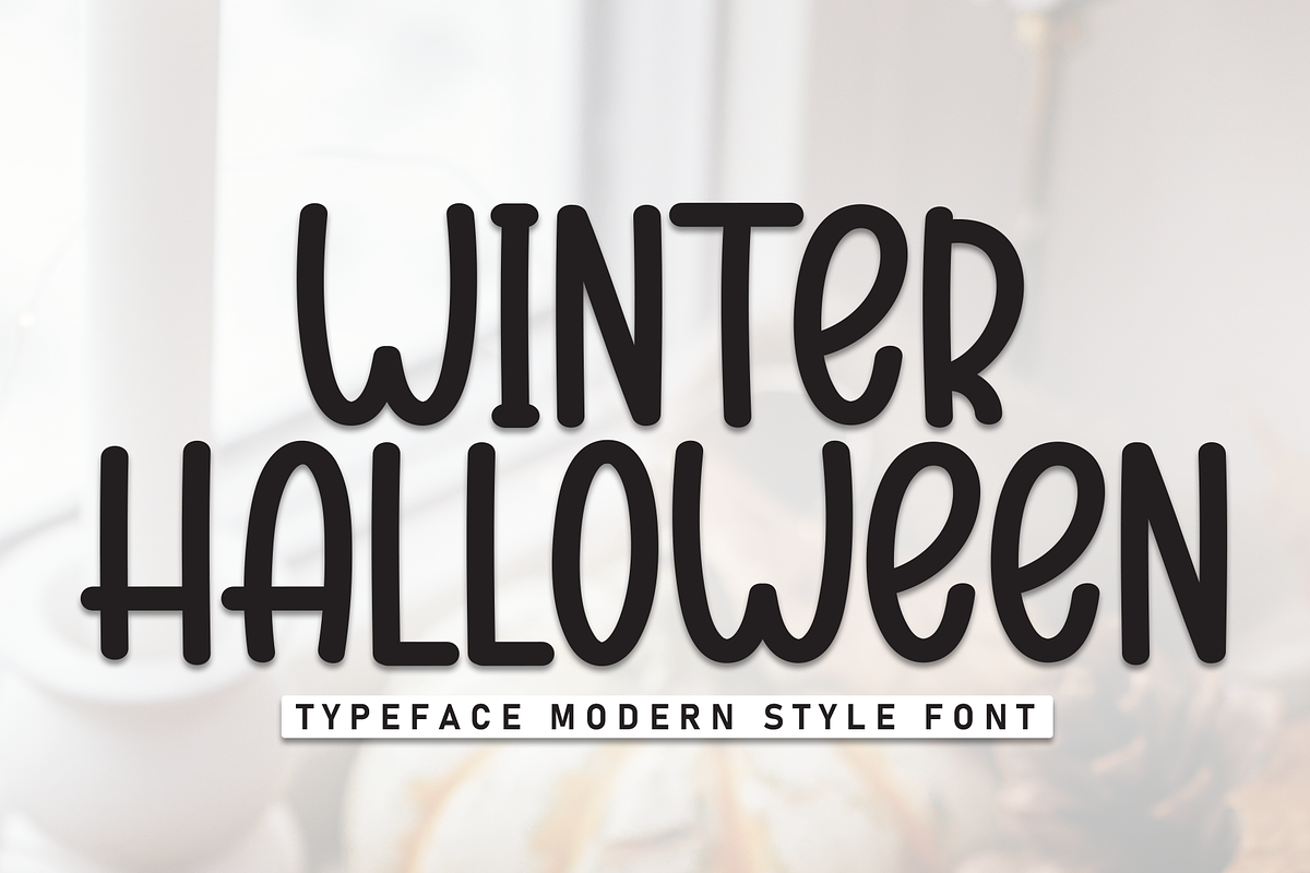 Winter Halloween | Script Font, a Script Font by Scratchones (Photo 1 of 8)