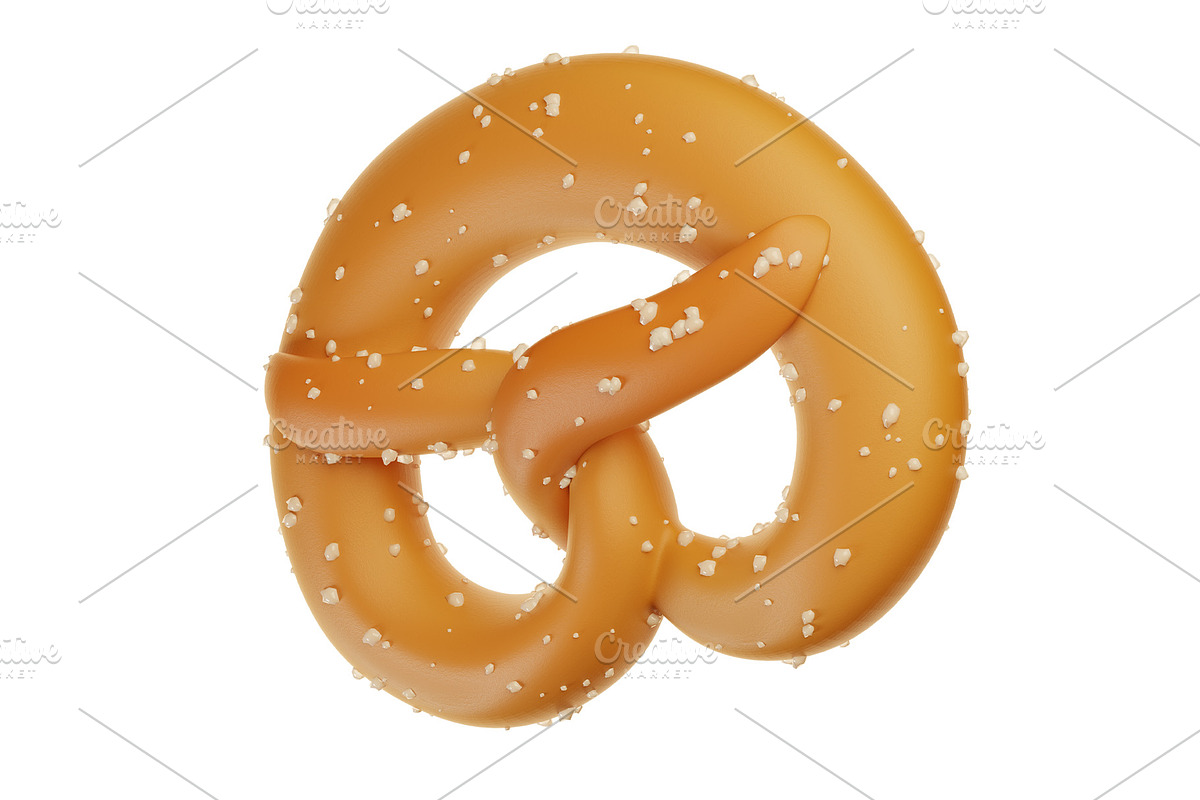 Cute 3D German Pretzel, an Object Graphic by Hannet (Photo 3 of 5)