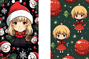 Christmas Card Design Bundle 6 Anime, a Card Template by Jay Major Designs (Thumbnail 7 of 10)
