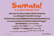 Samara! - A Casual Brush Font, a Script Font by Komet & Flicker (Thumbnail 15 of 15)