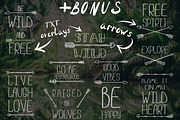 Set of round and square BOHO frames, a Decorative Illustration by SomStock (Thumbnail 14 of 14)