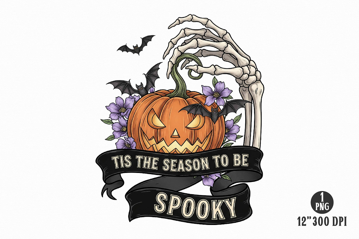 Skeleton Halloween Sublimation, a Work Illustration by Dream Creation (Photo 3 of 20)
