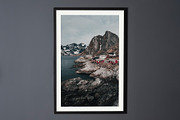 Wall Frame Poster Mockup, a Print Template by Graphicnugget (Thumbnail 2 of 7)