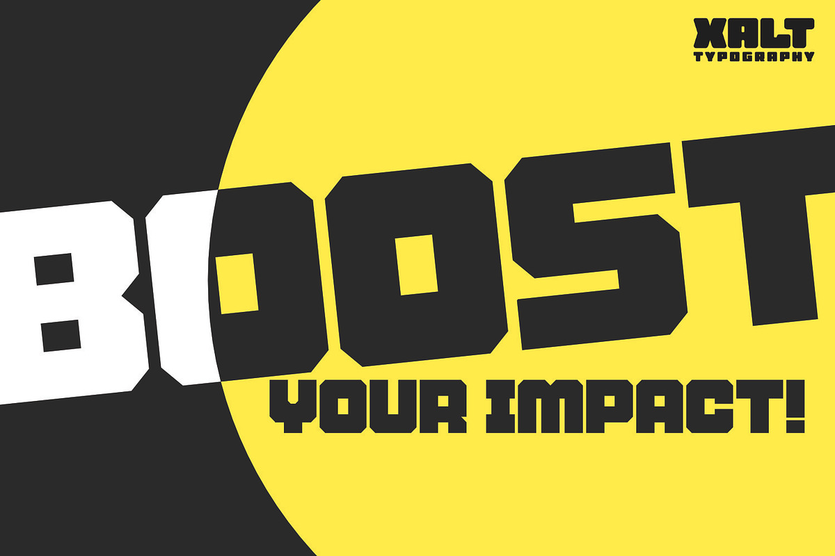 SAY – Big & Bold Modern Display Font, a Sans Serif Font by XALT Typography (Photo 6 of 6)