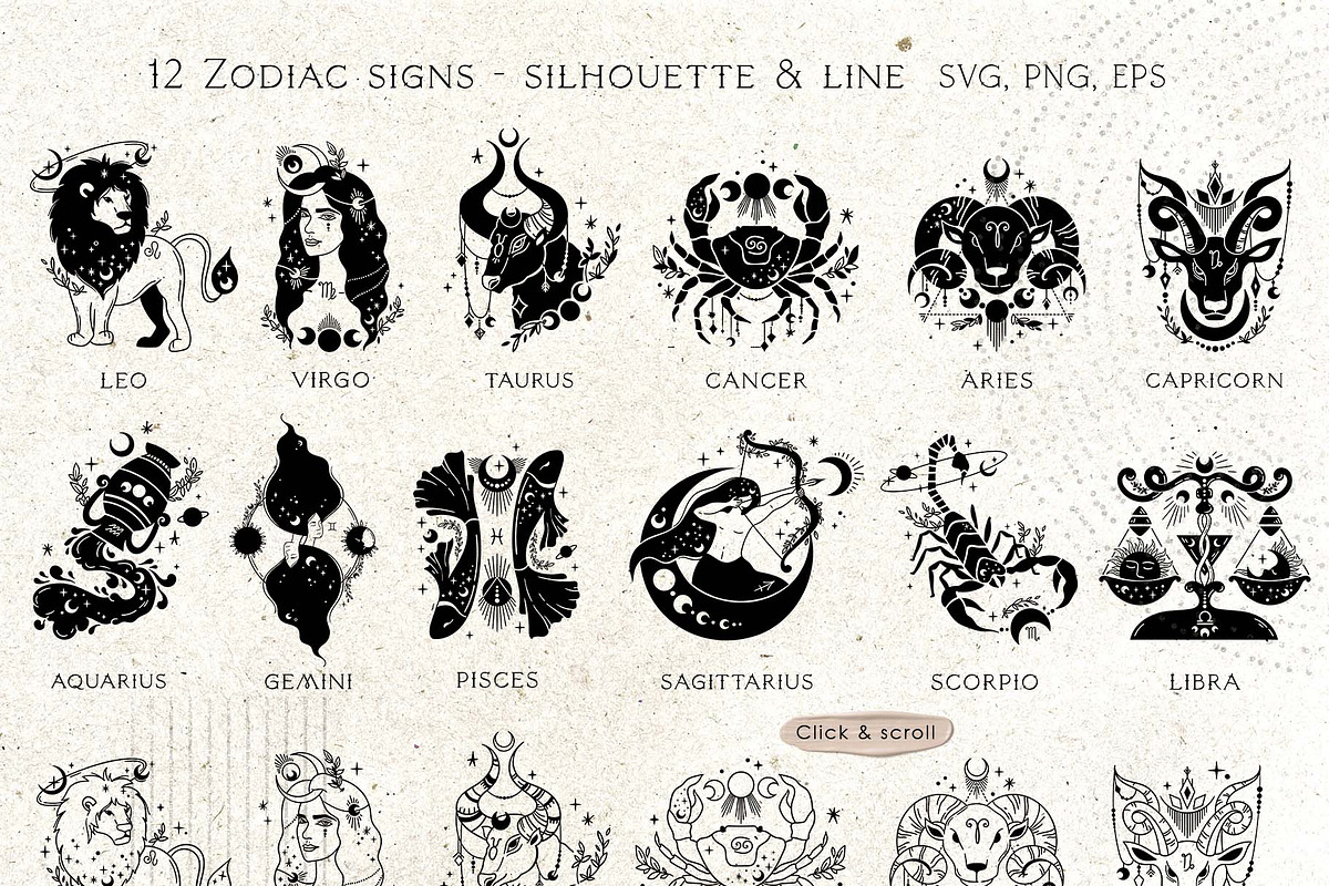 Mystical Zodiac constellations, an Illustration by My Space Garden (Photo 4 of 19)