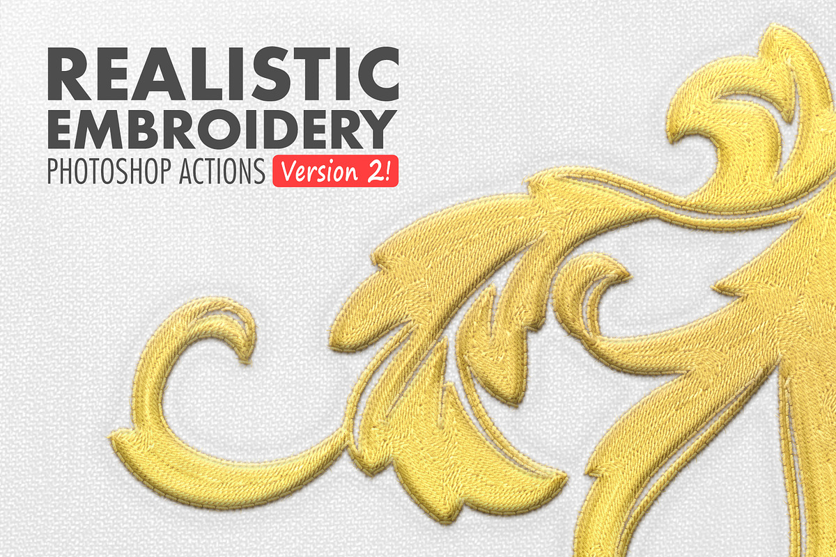 Realistic Embroidery PS Actions, an Action Add-On by Blacknull (Photo 1 of 9)
