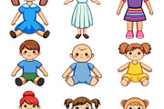 Collection of cute cartoon dolls and, an Object Graphic by pikepicture (Thumbnail 3 of 3)