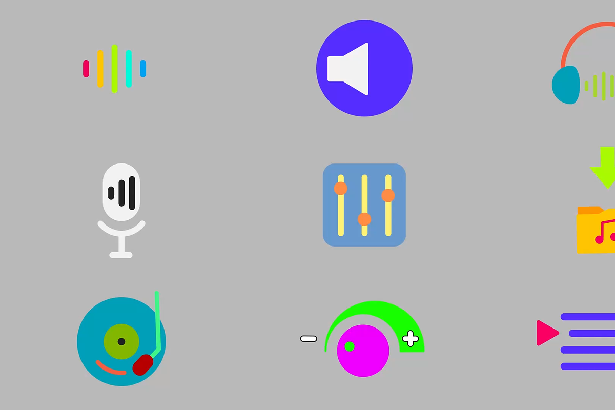 Music & Audio Icons After Effects, a Templates & Theme by FlashFXbox (Photo 1 of 2)
