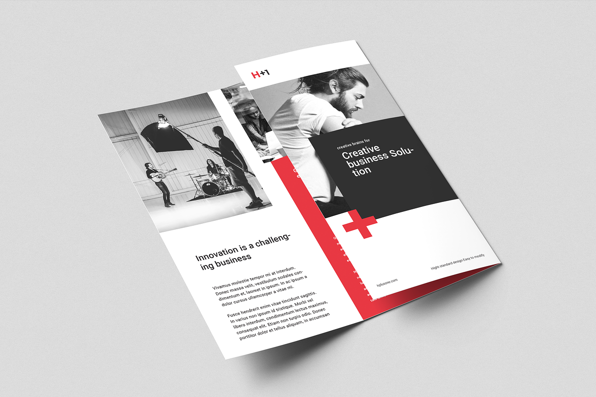 Corporate Trifold Brochure, a Brochure Template by BOXKAYU (Photo 3 of 6)