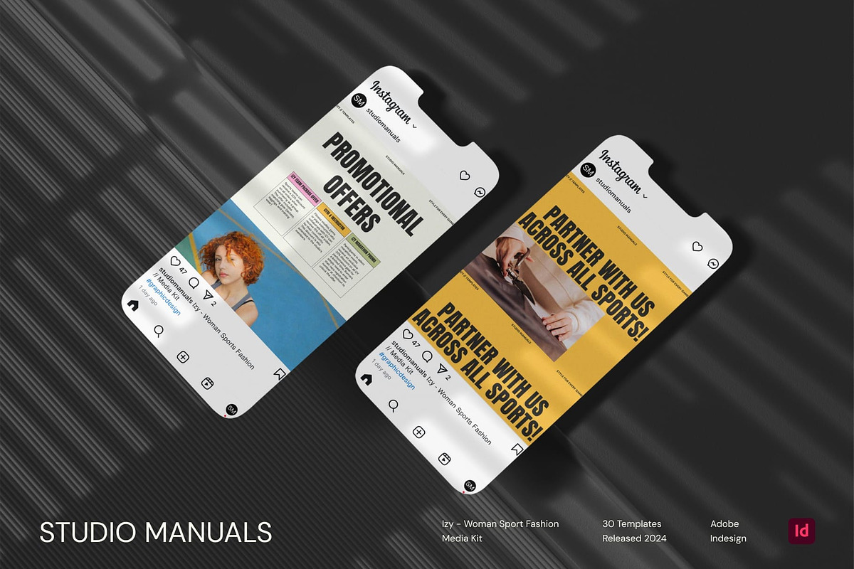 IZY - Woman Sport Fashion Media Kit, a Social Media Template by Studio Manuals (Photo 6 of 8)