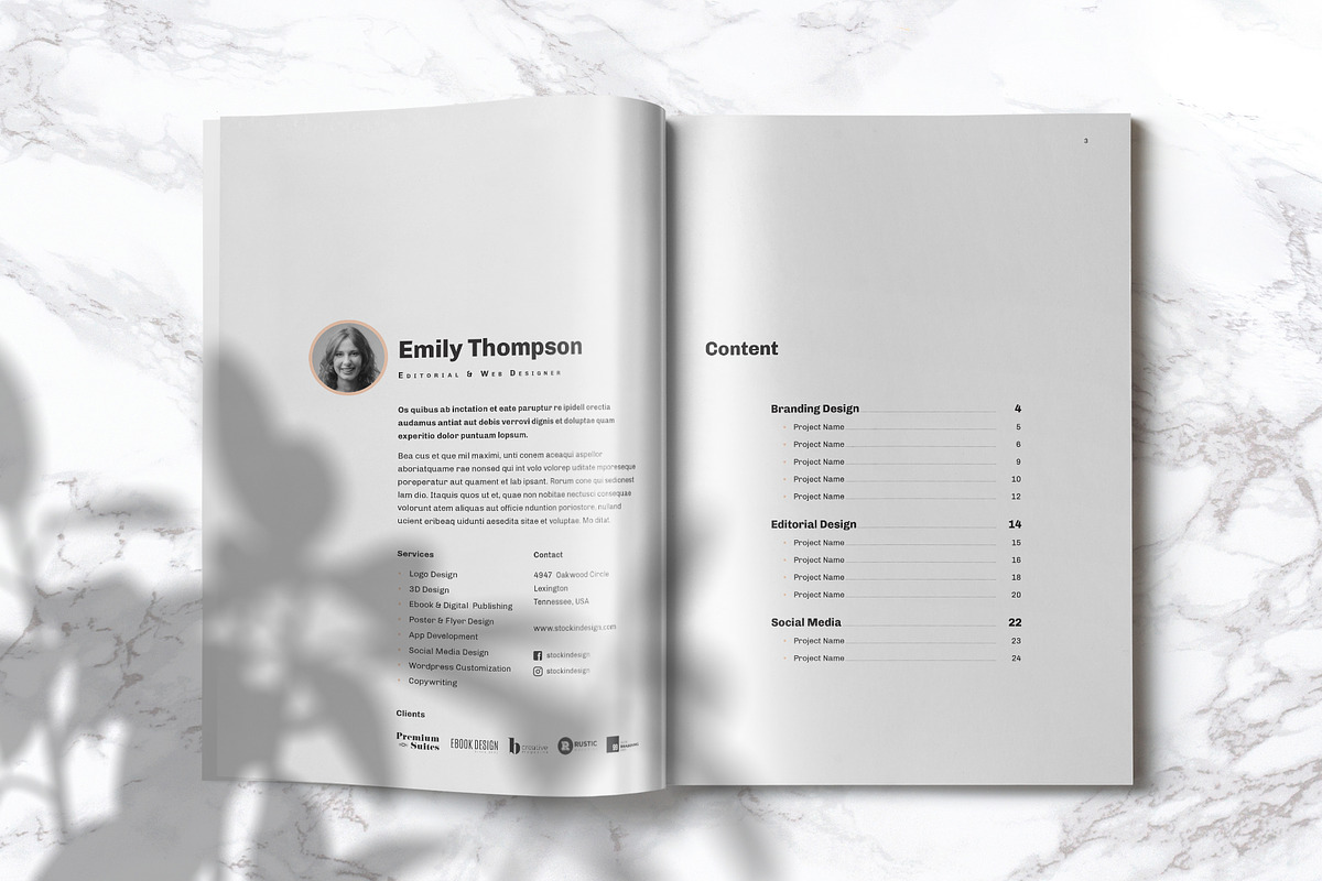 Portfolio Template, a Templates & Theme by StockInDesign (Photo 2 of 8)
