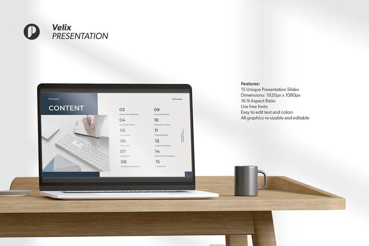 Velix - company profile presentation, a Presentation Template by peterdraw (Photo 2 of 8)