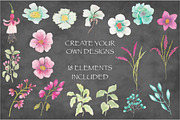 Pink Veronica Watercolor Clip Art, an Illustration by fashionaddict (Thumbnail 4 of 8)