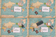 10 Flat Lay Travel Notebook Mockups, a Mac Mockup by White Flag (Thumbnail 3 of 4)