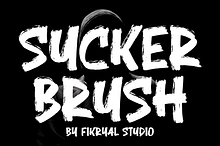 Sucker Brush – Display Brush Font