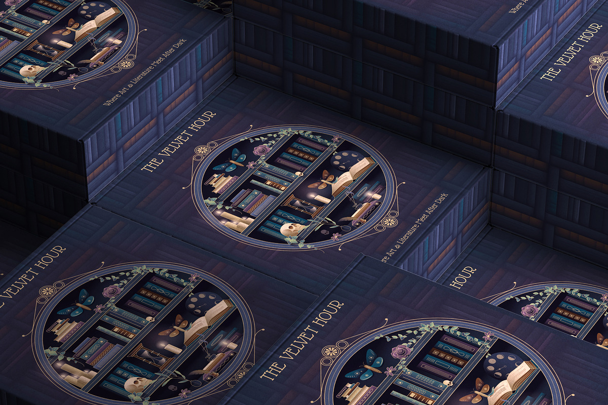 Nocturne Nouveau Branding Kit, a Decorative Illustration by Polar Vectors (Photo 12 of 20)