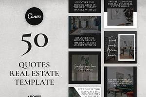 Real Estate Canva Social Templates