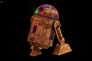 R2D2 3D HighPoly 7.4million