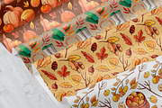 Autumn Garden 10 watercolor patterns, a Pattern Graphic by Ekaterina Goncharova (Thumbnail 5 of 5)