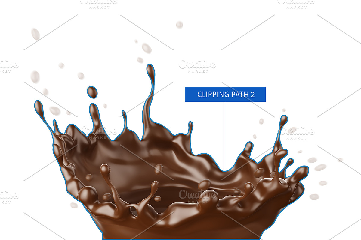 Milk Chocolate fluid splash JPG+PNG, an Object Graphic by LoopAll (Photo 4 of 4)