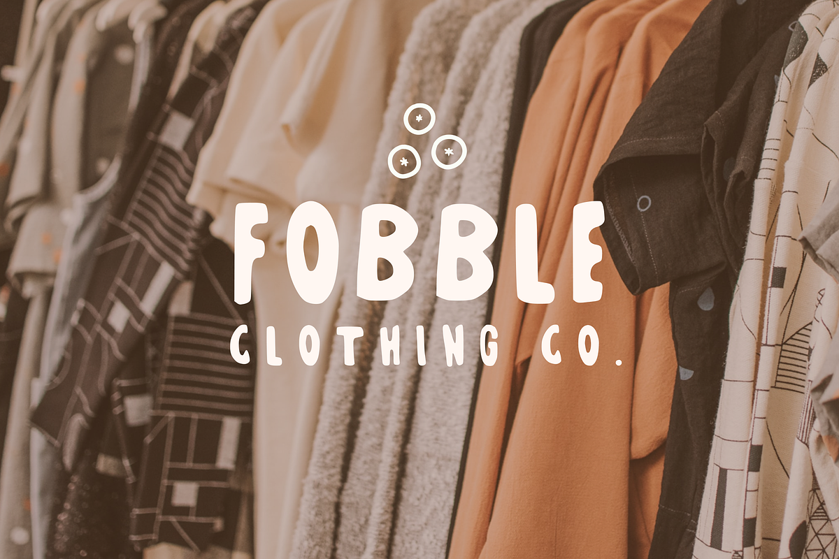 Fobble | Playful Funky Font + Extras, a Script Font by Luna Studio (Photo 9 of 15)