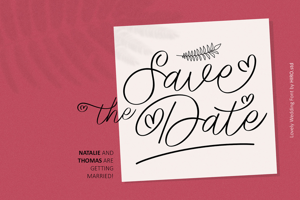 Lovely Wedding - Wedding Script Font, a Script Font by HIRO.std (Photo 3 of 13)