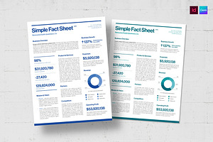 Simple Factsheet Template, a Flyer Template by BrandPacks