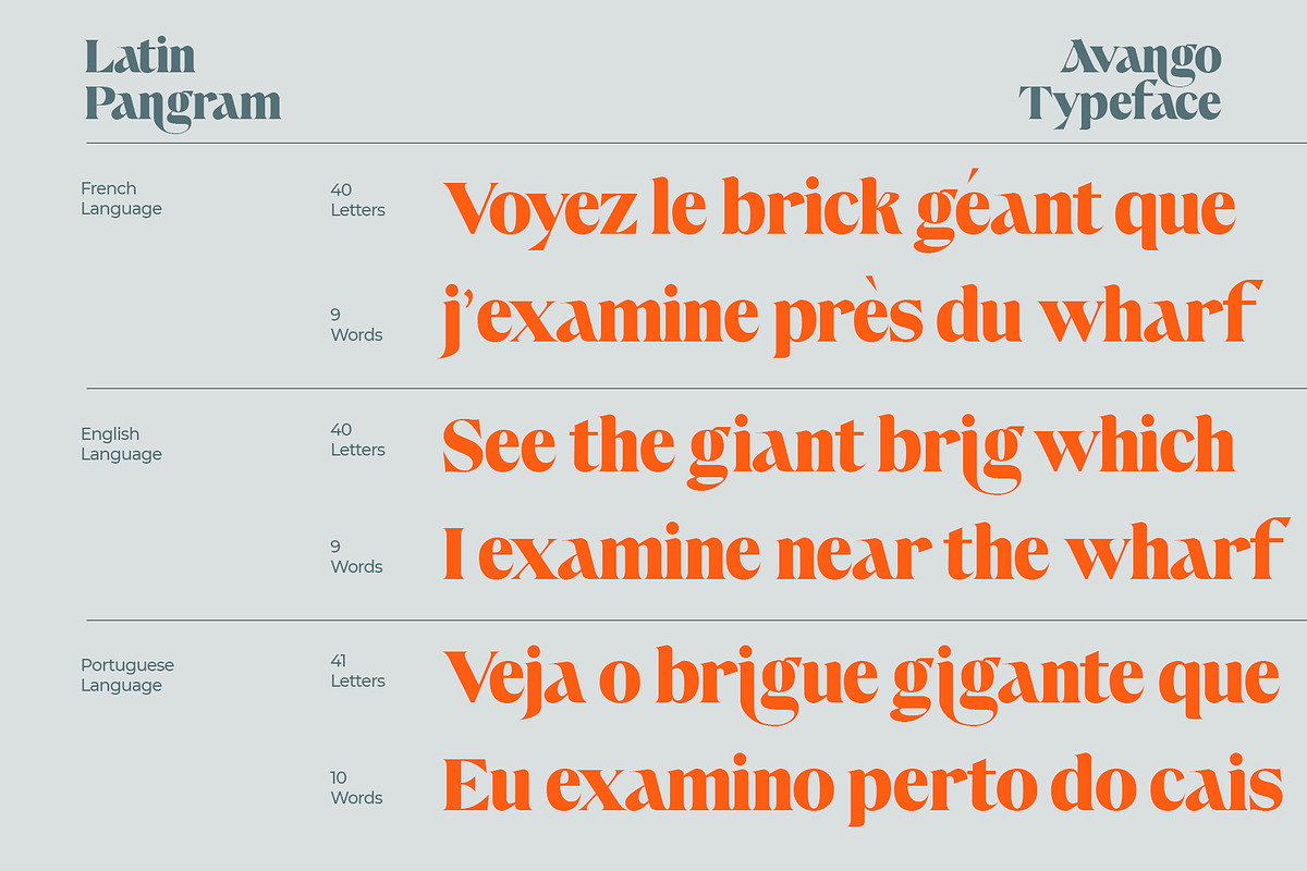 Avango Display Serif, a Serif Font by Designsation (Photo 10 of 10)