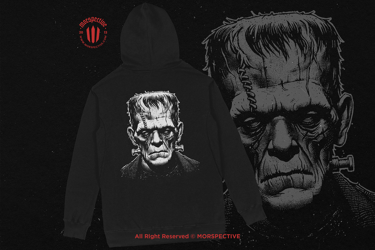 10 Bundle Dark Art Frankenstein Head, an Illustration by Morspective (Photo 4 of 7)