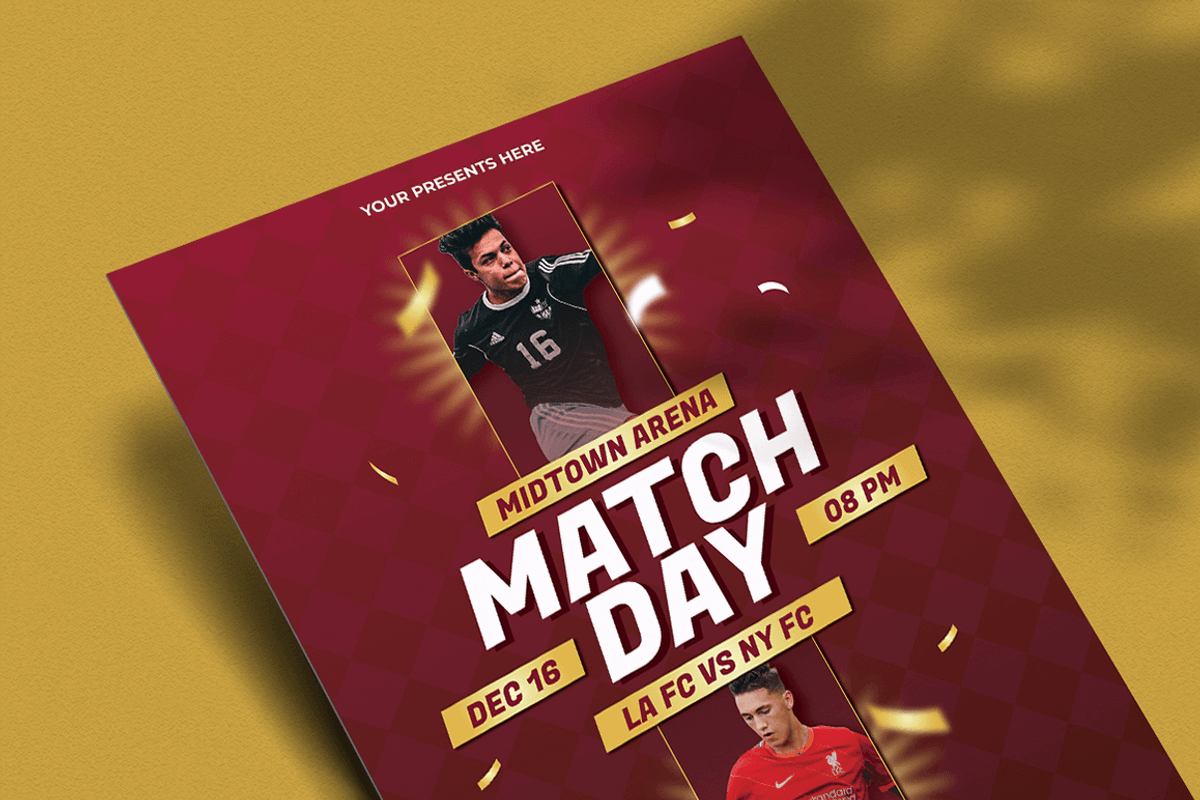 Mattow - Football Match Flyer, a Flyer Template by Attype (Photo 4 of 4)