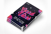 Good Vibes Party Flyer, a Flyer Template by NeonLeon (Thumbnail 2 of 4)