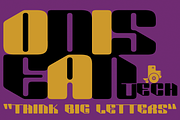 Odisean Tech -Retro font w/ 28 icons, a Sans Serif Font by deFharo (Thumbnail 4 of 4)