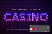 Realistic neon light alphabet, a Decorative Illustration by RevelStockart (Thumbnail 4 of 6)