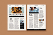 Simple Elegant Newsletter, a Flyer Template by VectorVactory (Thumbnail 1 of 3)