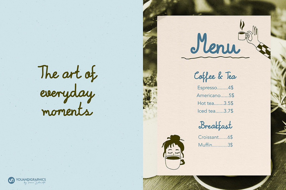 Everything Lovely Script Font, a Script Font by Youandigraphics (Photo 6 of 12)