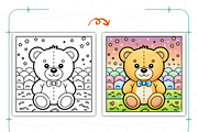 Cozy Bear Coloring Book, an Animal Illustration by Ink Gallery (Thumbnail 7 of 9)