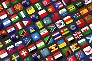 Rounded Flags (275 Flags), a Solid Icon by alpercakici (Thumbnail 4 of 4)
